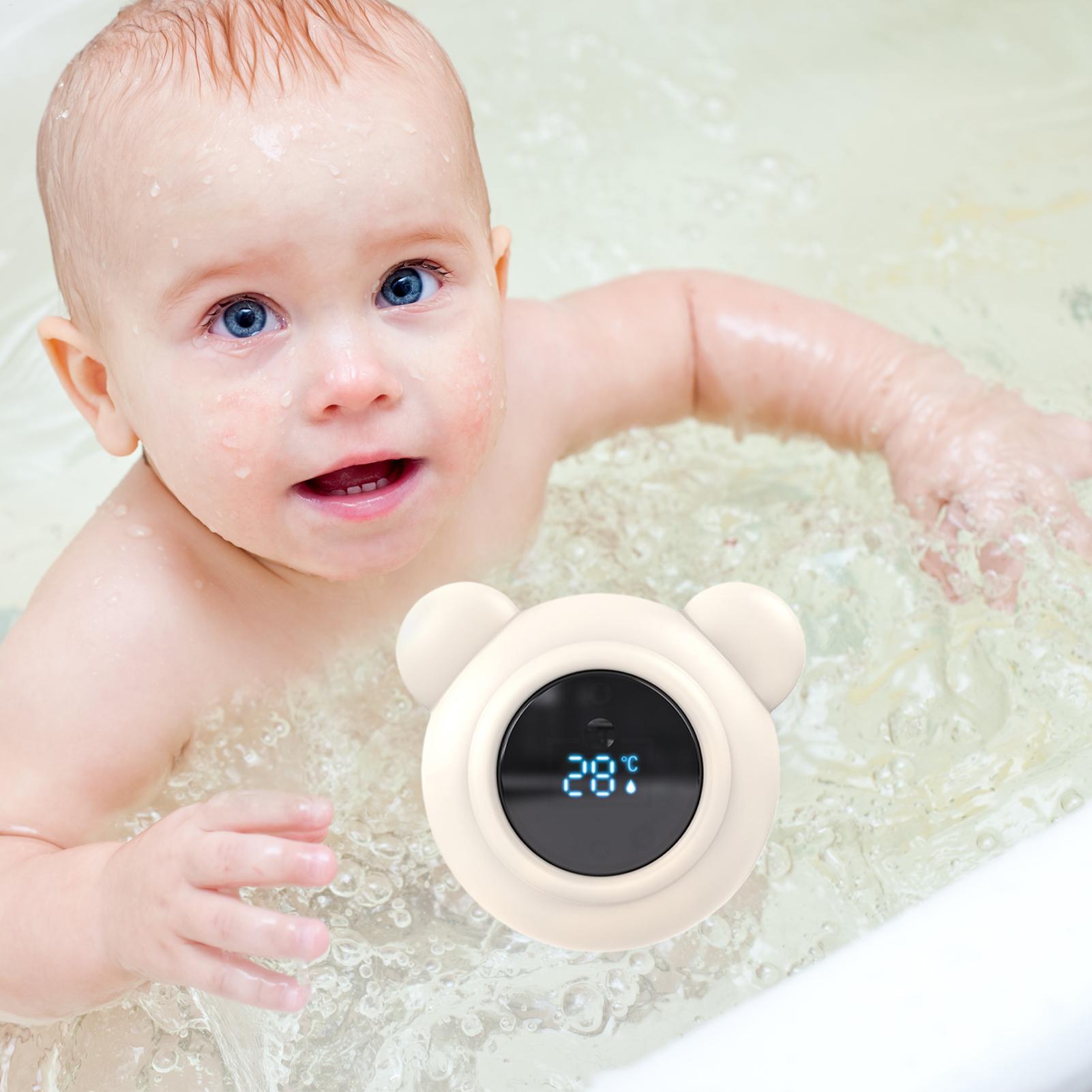Baby Nursery Temperature - バス温度計 赤ちゃんに安全な水温温度計 LEDディスプレイ付き 幼児ケアツール 旅行用 保育園
