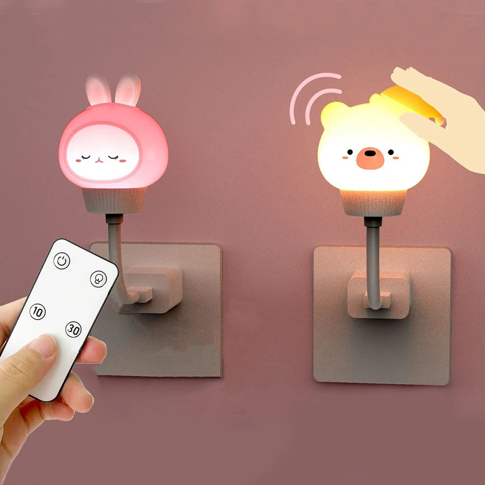 Baby Nursery Egg Light - USB 漫画かわいいナイトライトリモコン付き赤ちゃん寝室装飾給餌ライトベッドサイドテーブランプクリスマスギフト子供のための