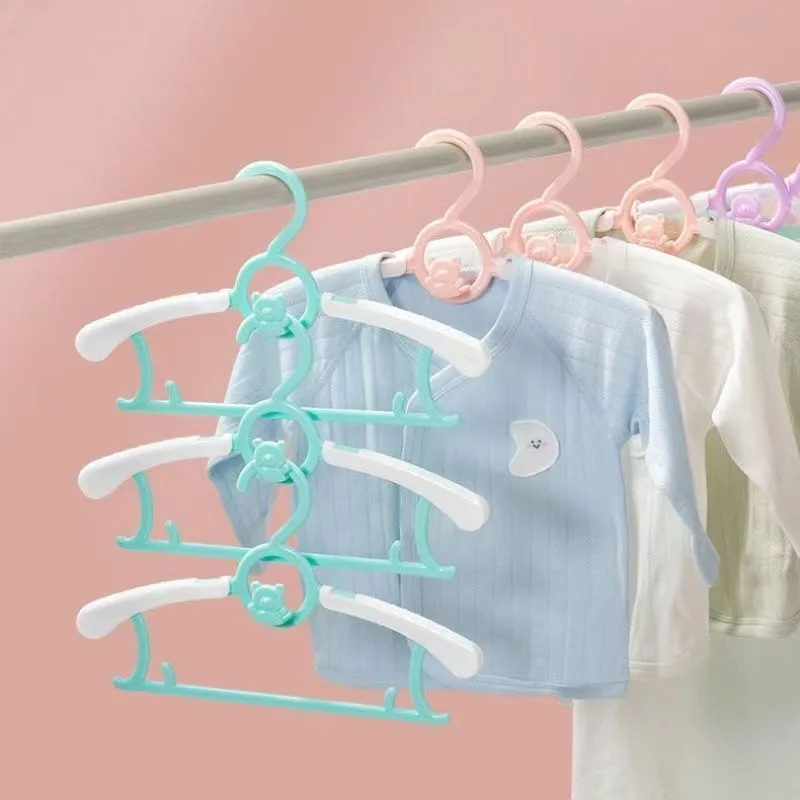 Baby Nursery Uniform - 5/10/20 個拡張可能なベビー保育園クローゼットハンガー省スペース子供用滑り止めハンガー女の子男の子幼児子供用