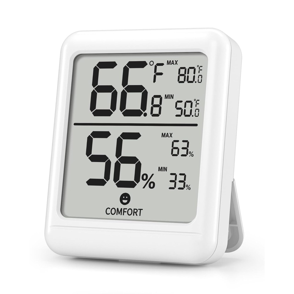 Baby Nursery Temperature - デジタル湿度計 大型LCDディスプレイ付き室内温度計 家庭、オフィス、寝室、ベビー保育園、テラリウム、爬虫類飼育場、インキュベーター、温室、庭園、きのこ貯蔵庫用の正確な室温および湿度モニター