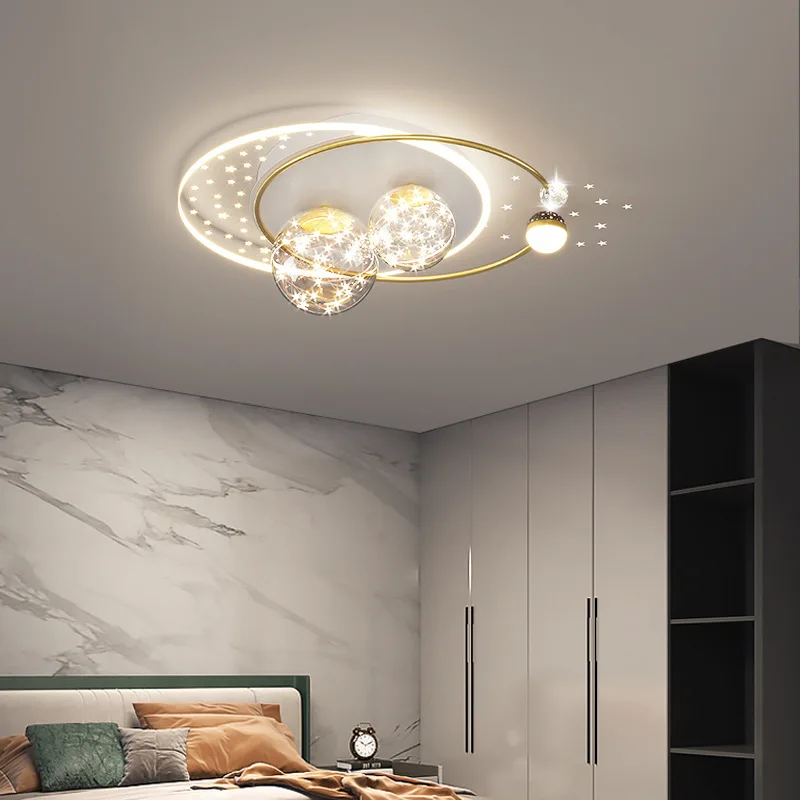 Baby Nursery Light Fixture - 北欧星空子供用天井ランプ調光可能子供の寝室子供部屋ベビールーム保育園ミニマリスト装飾器具