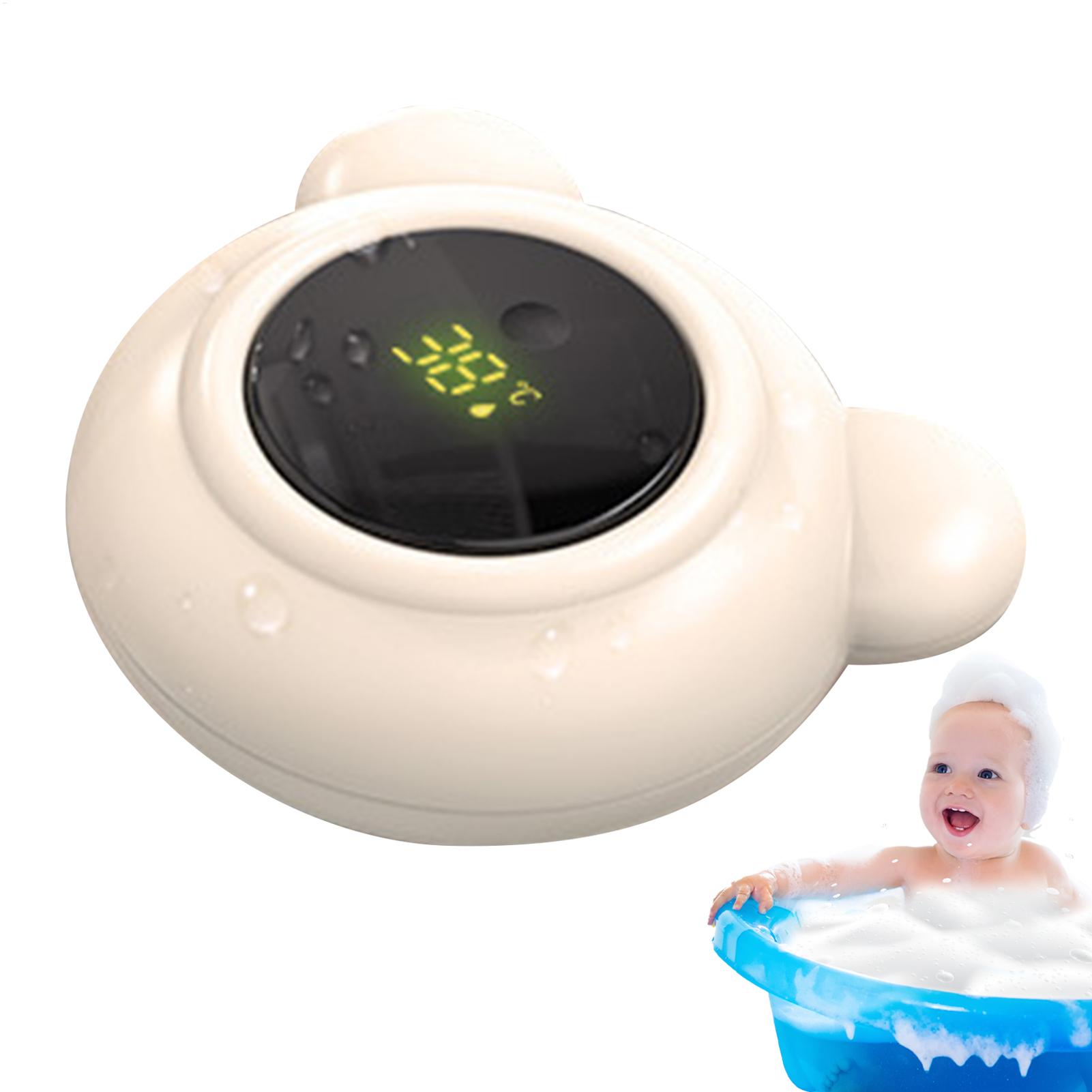 Baby Nursery Temperature - 7.5x3x8cm 安全なベビーバス水温計 LED ディスプレイ付き浴槽温度計 幼児保育園小児屋内旅行用