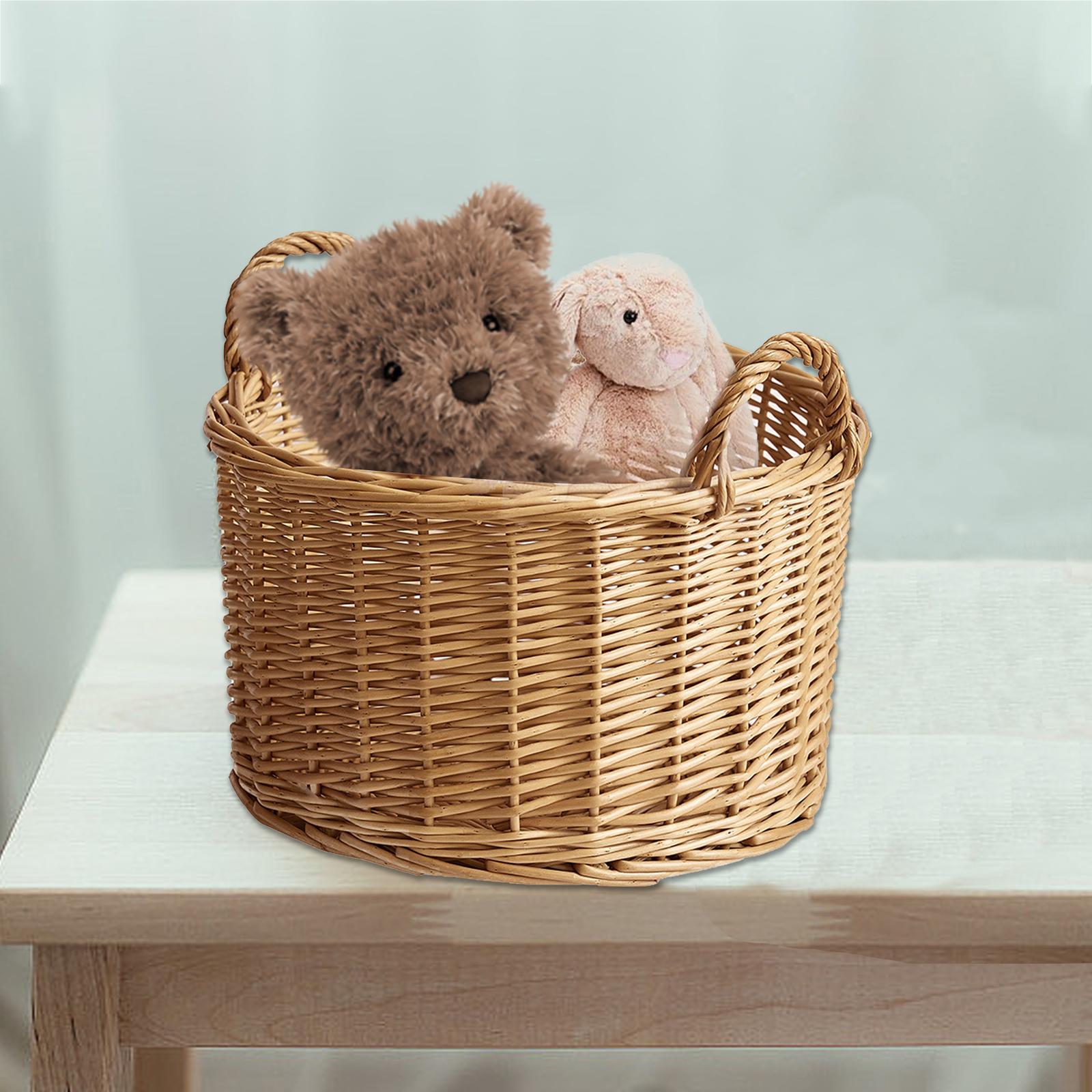 Baby Nursery Laundry Basket - ランドリーハンパー収納バスケット、ポータブルベビー保育園用ハンパー、衣類ハンパー収納バスケット（毛布、掛け布団、靴下用）