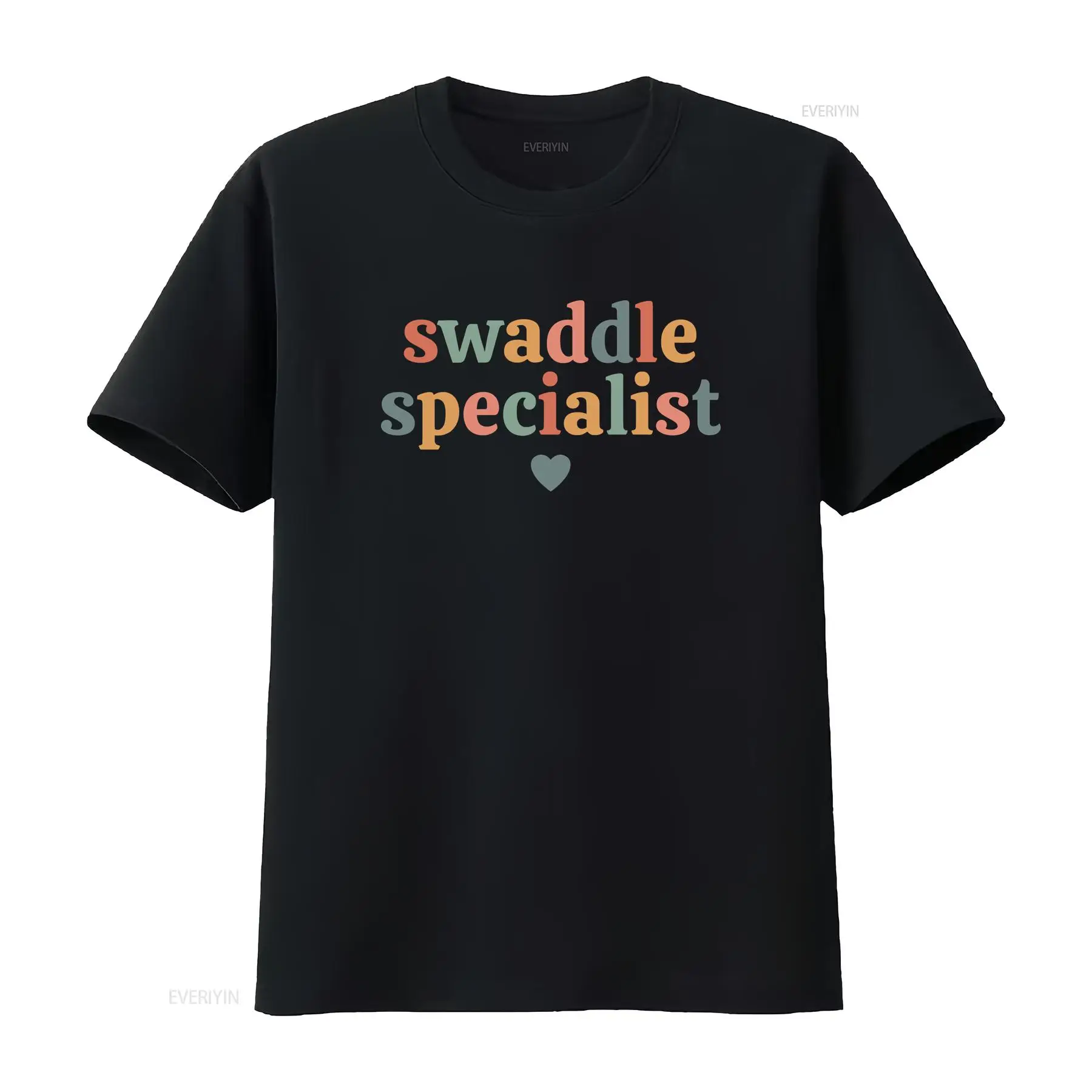 Baby Nursery Nurse - スワドルスペシャリスト分娩・新生児ケアTシャツNICU看護師母子ユニット産後保育室ヴィンテージウォッシュ加工快適ユニセックス