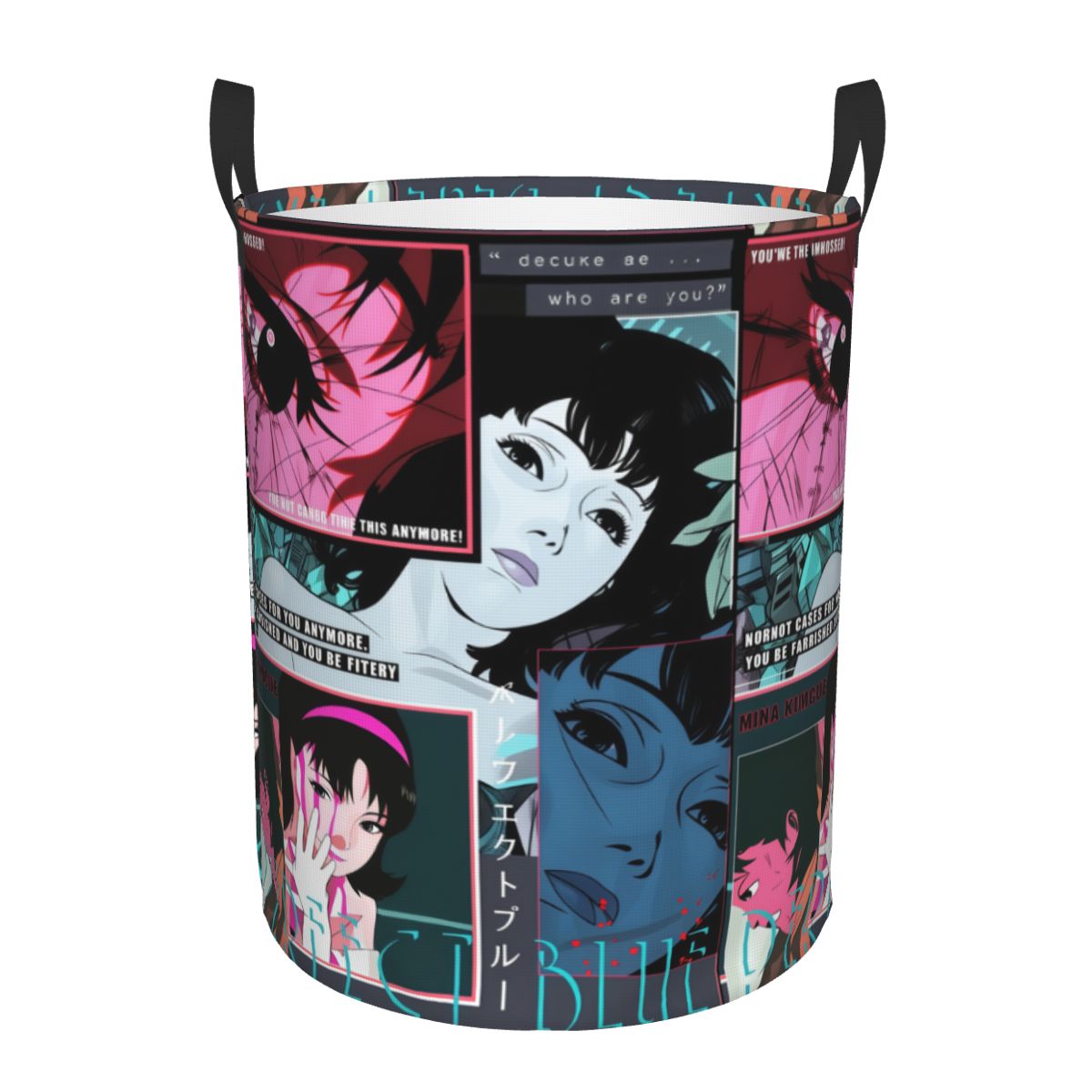 Baby Nursery Laundry Basket - 日本アニメスリラー映画 P-パーフェクトブルー ランドリーバスケット 折りたたみ式ベビーハンパー 保育園用おもちゃオーガナイザー 収納箱