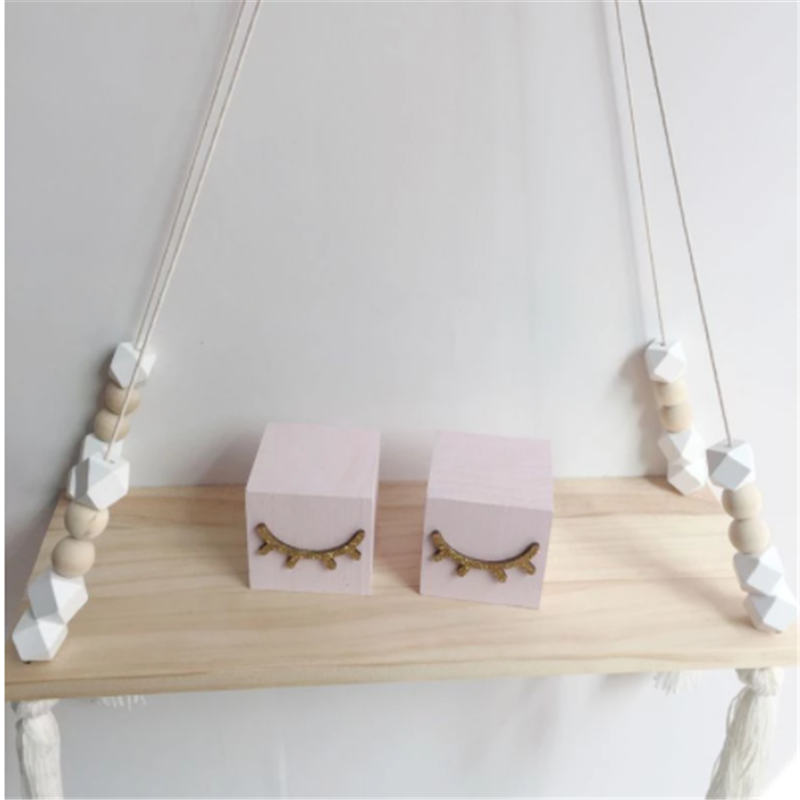 子供部屋用の北欧スタイルの木製壁棚,家の装飾,おもちゃのモデ - Baby Nursery Shelves のレビューと価格