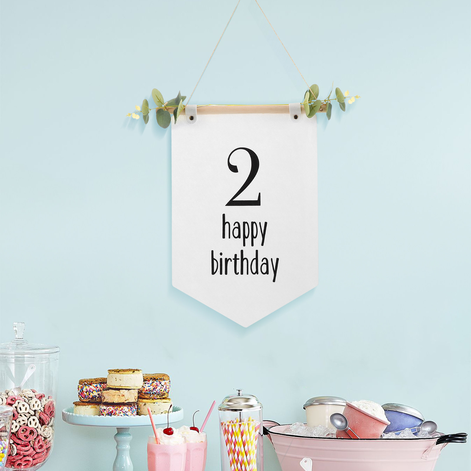 フェルト製誕生日バナー ベビーシャワー飾り付け 男の子 女の - Baby Nursery Themes Boy のレビューと価格