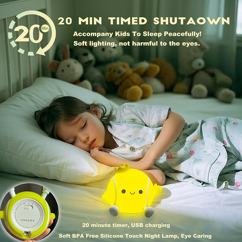 かわいいテニスナイトライトシリコン保育園用睡眠ランプタッチコ - Baby Nursery Egg Light のレビューと価格