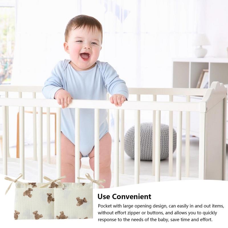 ベビーベッドオーガナイザー、キャディベッド、収納バッグ、2ポ - Baby Nursery Crib のレビューと価格