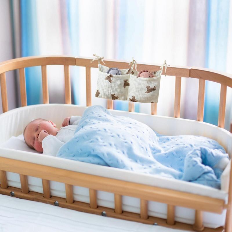 ベビーベッドオーガナイザー、キャディベッド、収納バッグ、2ポ - Baby Nursery Crib のレビューと価格