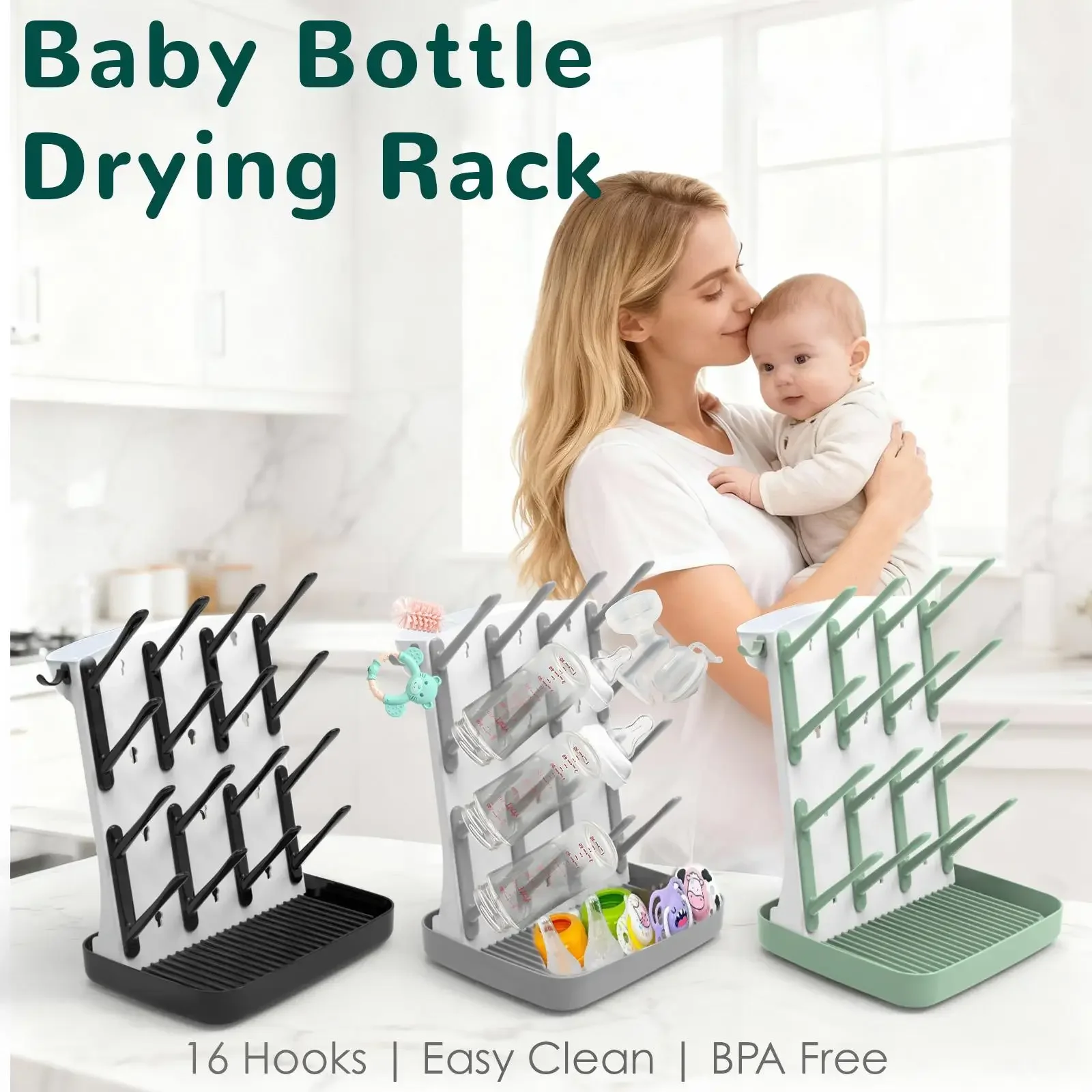 多機能哺乳瓶乾燥ラック ABS プラスチック製幼児用授乳カッ - Baby Nursery Nurse のレビューと価格