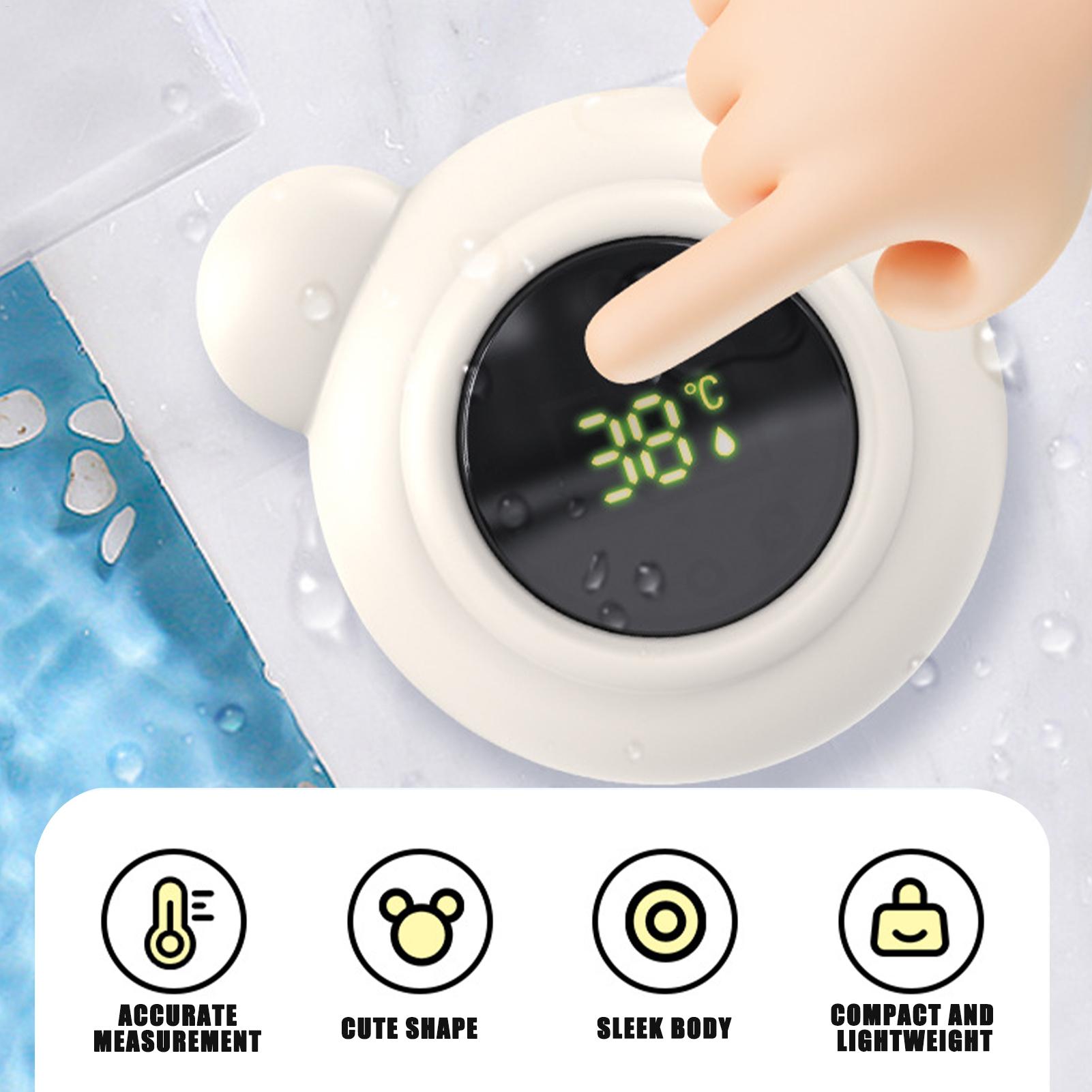 バス温度計 赤ちゃんに安全な水温温度計 LEDディスプレイ付 - Baby Nursery Temperature のレビューと価格
