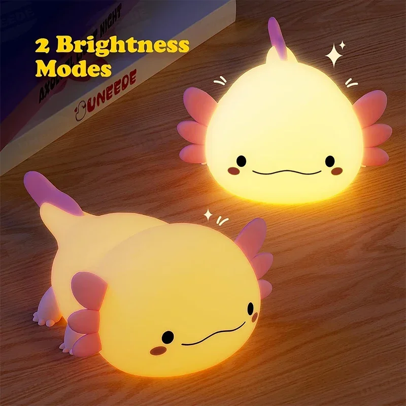 かわいいアホロートルナイトライトシリコン製保育園用睡眠ランプ - Baby Nursery Egg Light のレビューと価格
