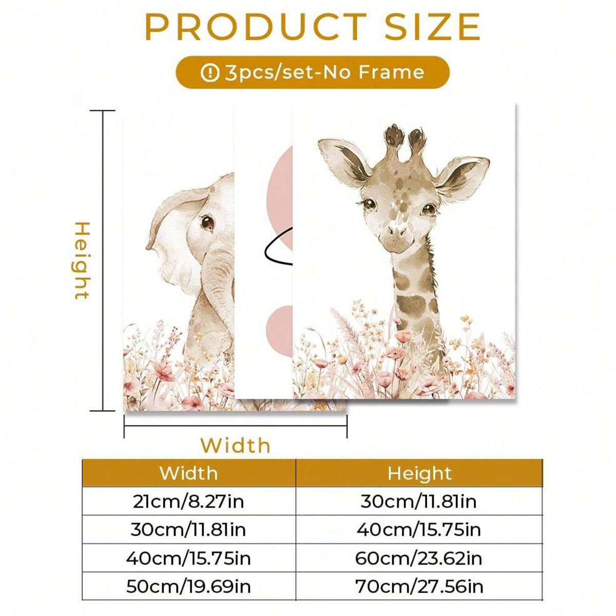 カスタムネーム付き保育園用ウォールアートセット、子供部屋の装 - Baby Nursery Wall Art のレビューと価格