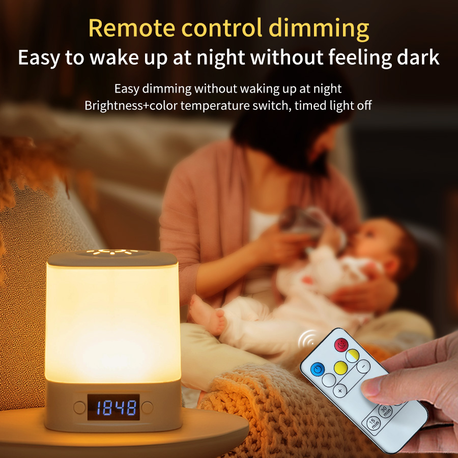 ポータブル LED ナイトライト 時計時間表示付き 充電式リ - Baby Nursery Equipment のレビューと価格