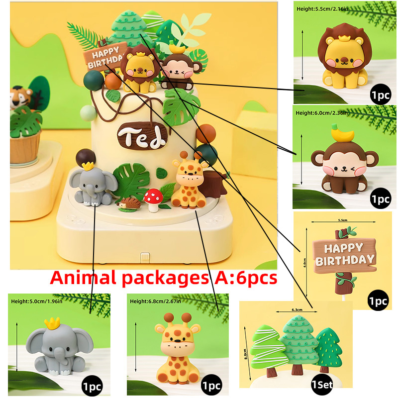 動物園ジャングル動物ケーキデコレーション サファリテーマ ラ - Baby Nursery Jungle Theme のレビューと価格