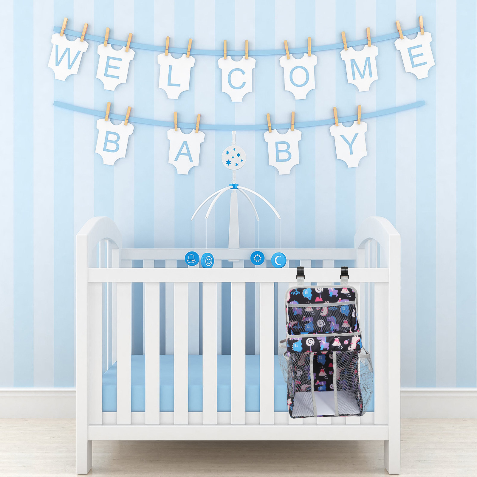 おむつバッグ 保育園収納 ベビーベッドポーチ クレードル吊り - Baby Nursery Crib のレビューと価格