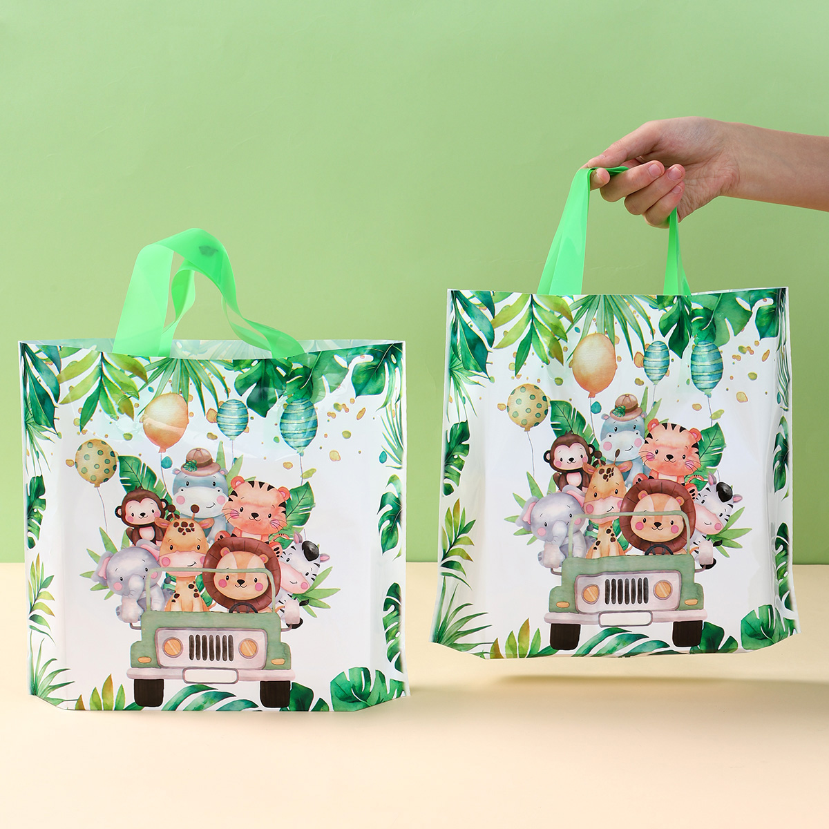 25/50 個サファリギフトバッグ不織布ジャングル動物グッズ - Baby Nursery Jungle Theme のレビューと価格