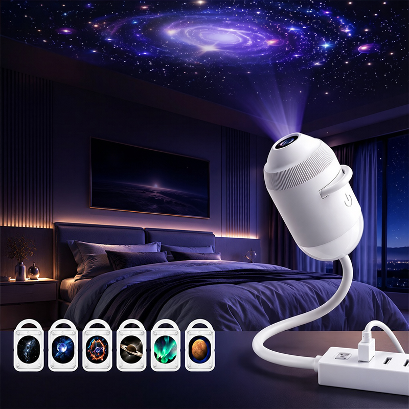 ホログラフィック5Dスターギャラクシーオーシャンプロジェクタ - Night Light Projector Stars のレビューと価格