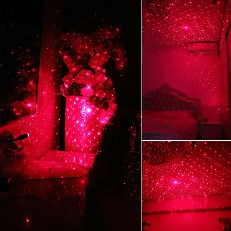 ミニカー LED スターナイトライトプロジェクター USB  - Night Light Projector Stars のレビューと価格