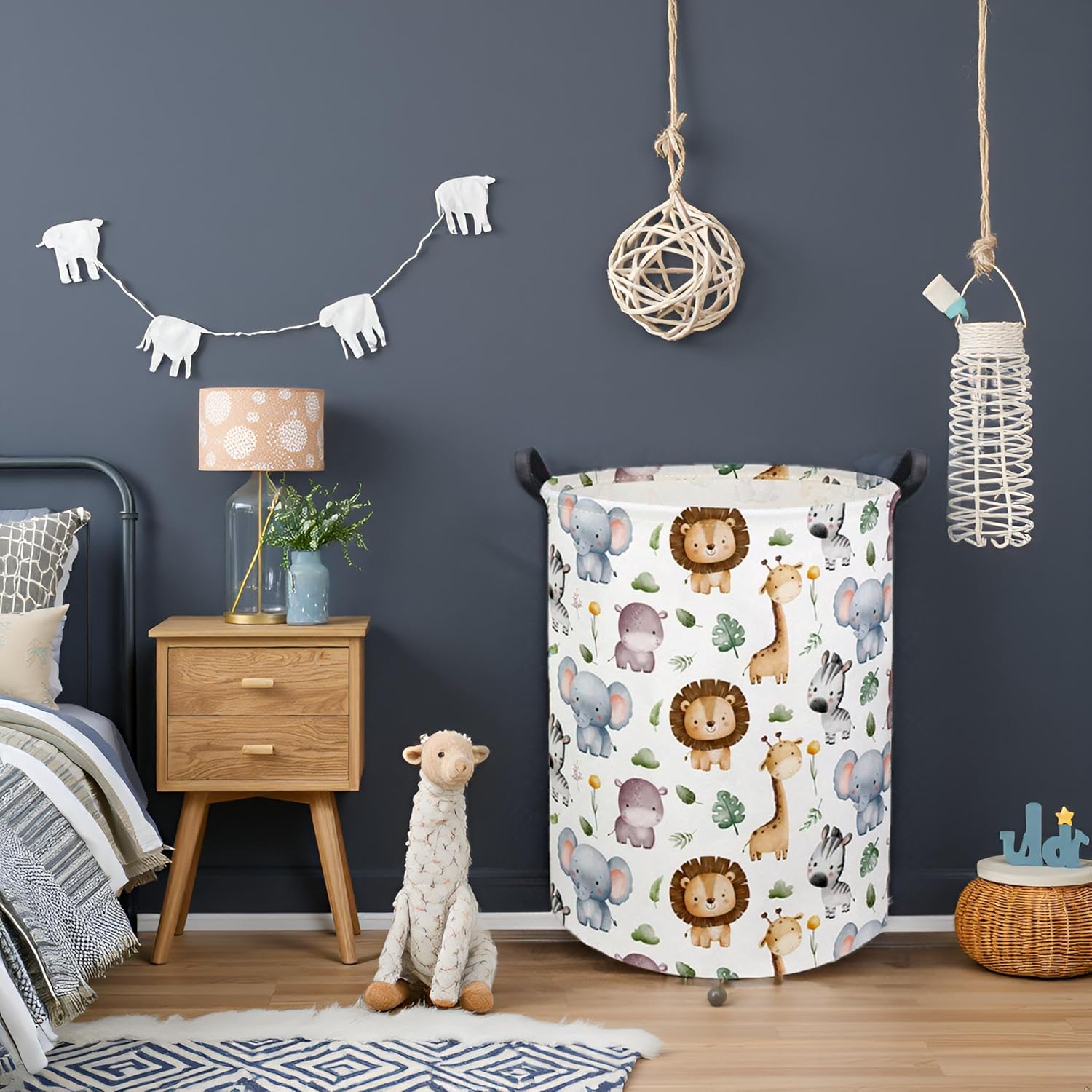 ベビーランドリーバスケット、ベビーハンパー、保育園の男の子と - Baby Nursery Laundry Basket のレビューと価格