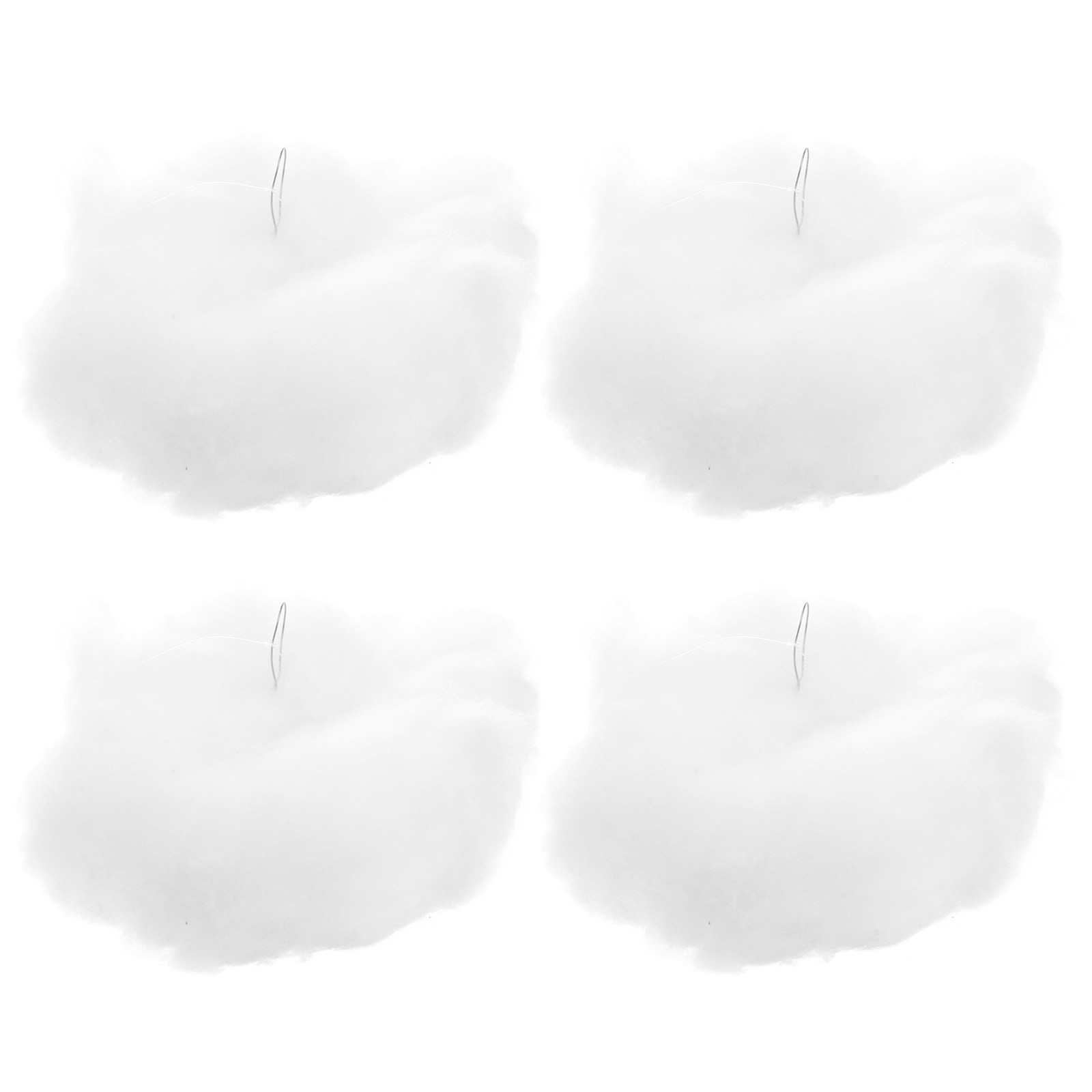 4個入りリアルな綿雲の吊り下げ飾り、保育園の装飾、ベビーシャ - Baby Nursery Light Fixture のレビューと価格
