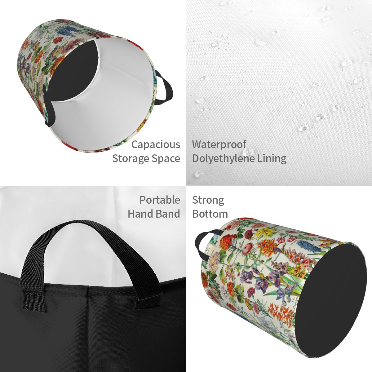 Adolphe millot hd fleursランドリーバ - Baby Nursery Laundry Basket のレビューと価格