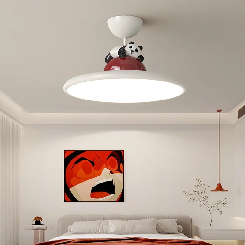 漫画クリームスタイルパンダ LED シーリングライト子供部屋 - Baby Nursery Light Fixture のレビューと価格