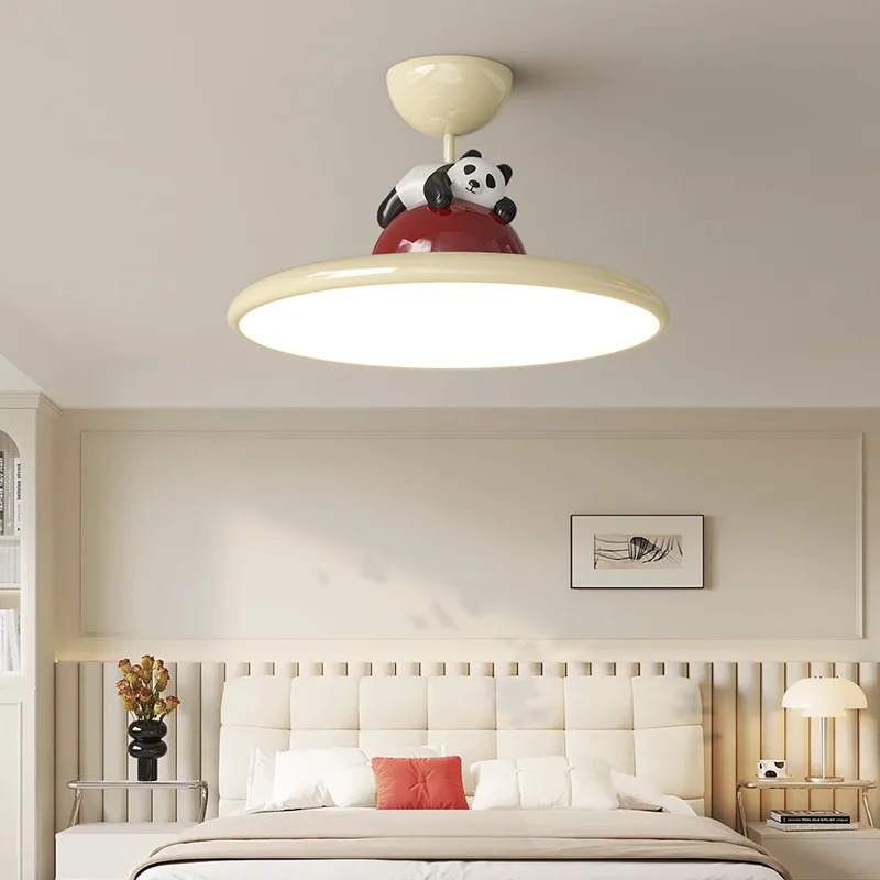 漫画クリームスタイルパンダ LED シーリングライト子供部屋 - Baby Nursery Light Fixture のレビューと価格