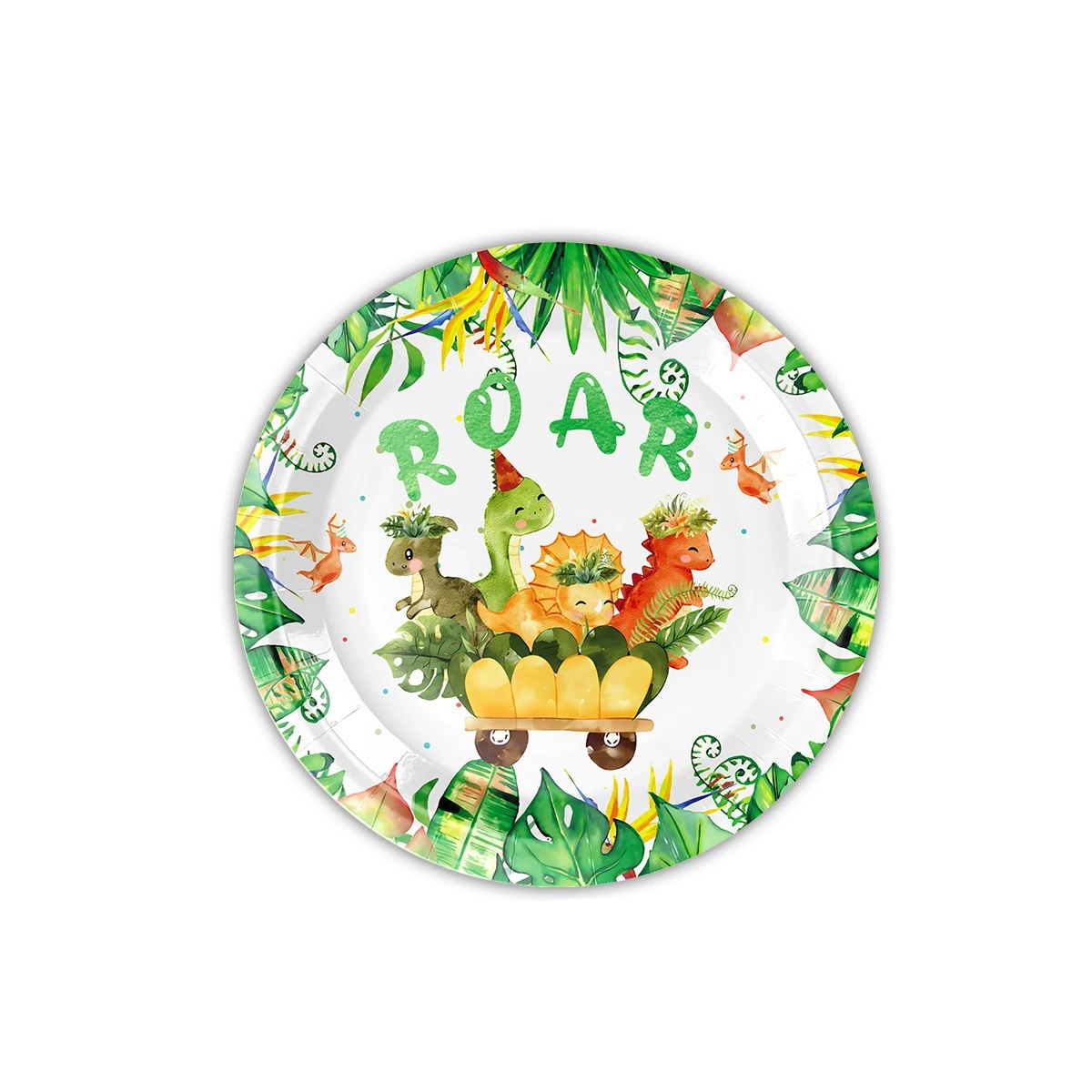 漫画恐竜テーマ使い捨て食器 恐竜誕生日デコレーション キッズ - Baby Nursery Jungle Theme のレビューと価格