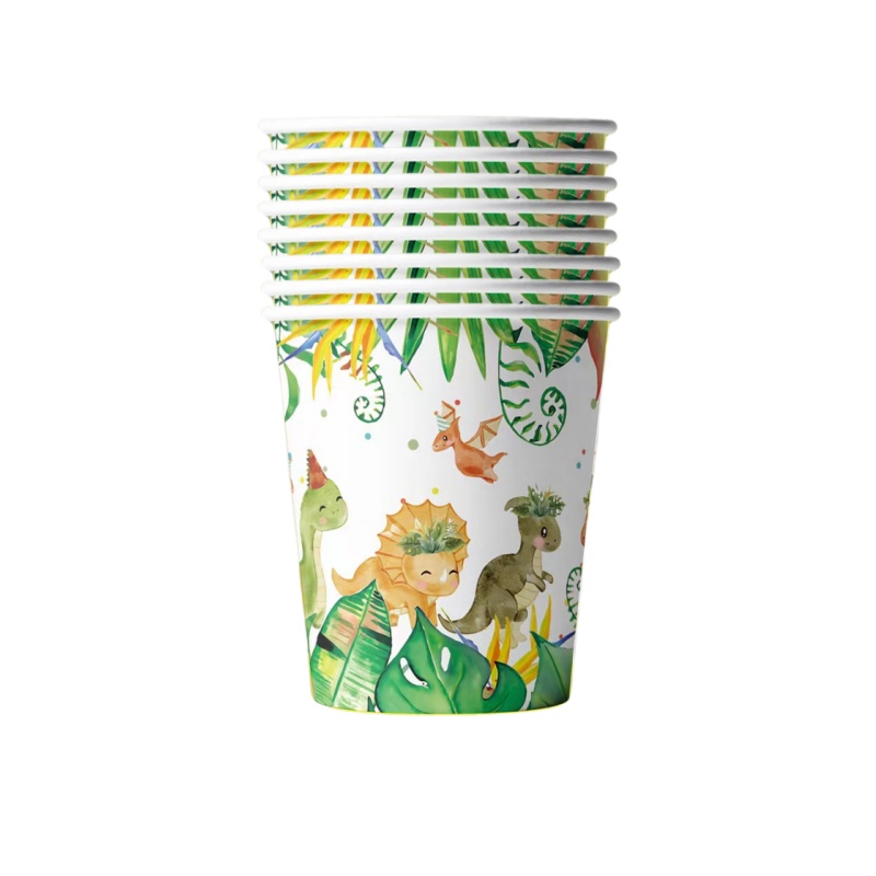 漫画恐竜テーマ使い捨て食器 恐竜誕生日デコレーション キッズ - Baby Nursery Jungle Theme のレビューと価格