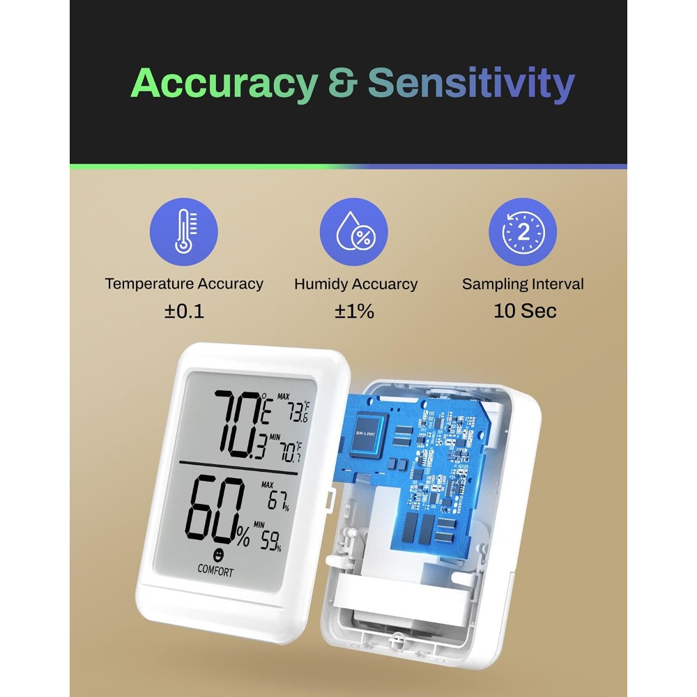 デジタル湿度計 大型LCDディスプレイ付き室内温度計 家庭、 - Baby Nursery Temperature のレビューと価格