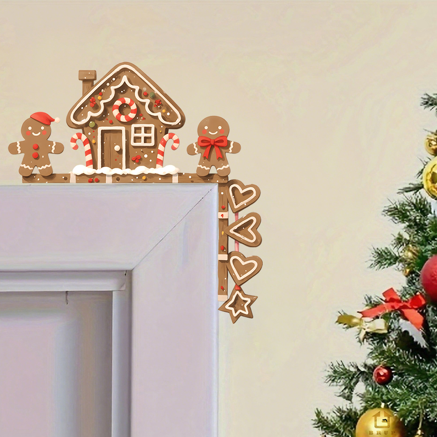 ジンジャーブレッドハウス & 男クリスマスウォールステッカー - Baby Nursery Furniture のレビューと価格