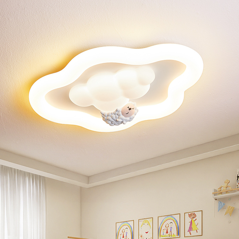 フランスのクリームのような雲のような天井照明子供部屋書斎パー - Baby Nursery Light Fixture のレビューと価格