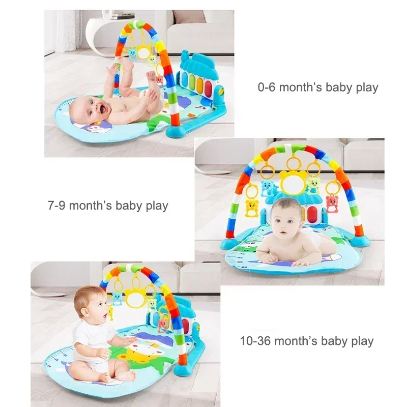 ベビーアクティビティジムラックミュージカル新生児ピアノキーボ - Baby Nursery Shelves のレビューと価格