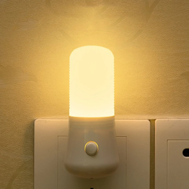 LEDナイトライト ホワイト EU/USプッシュボタンスイッ - Baby Nursery Egg Light のレビューと価格