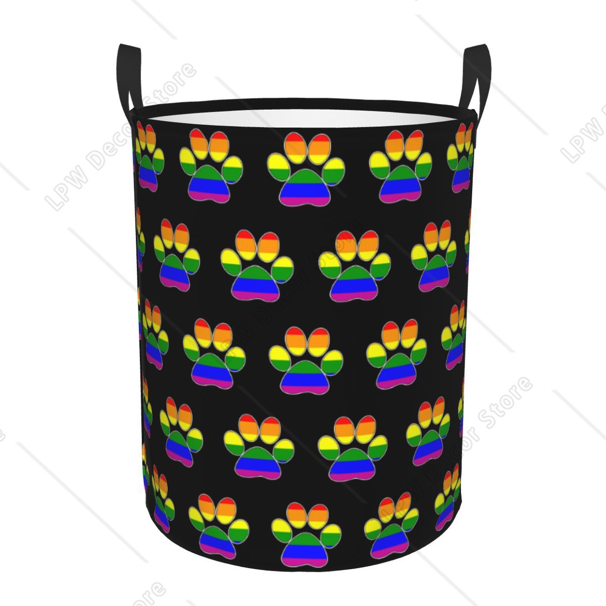 カスタムLGBTプライド ゲイ パウ 洗濯かご 折りたたみ式 - Baby Nursery Laundry Basket のレビューと価格