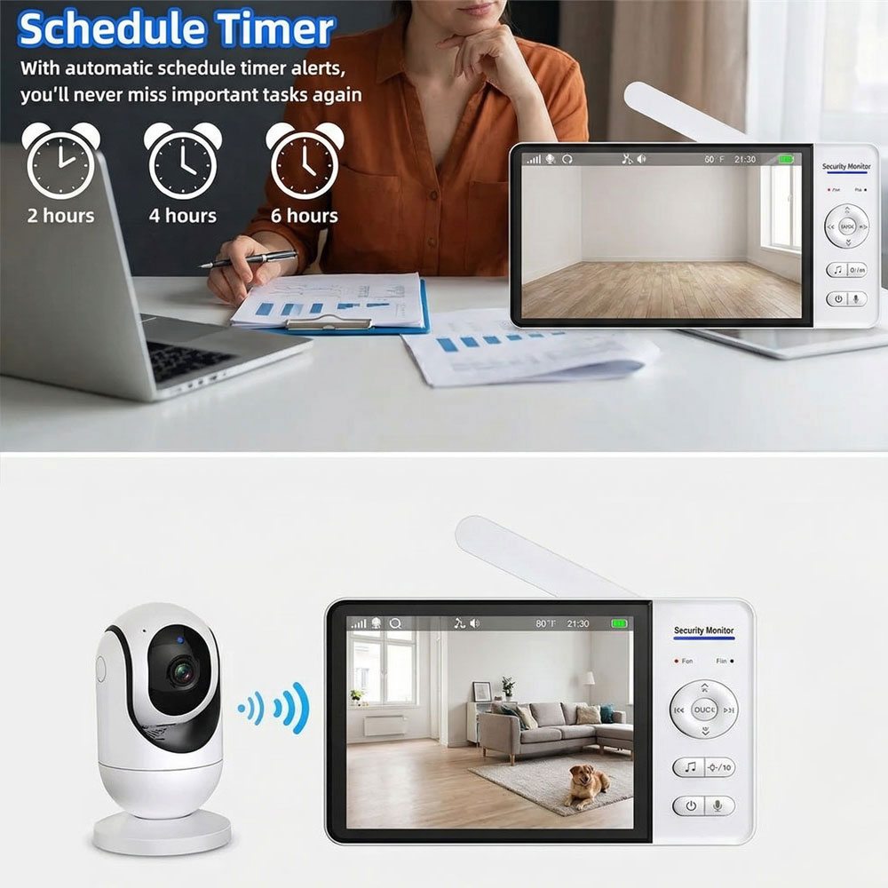 7インチ大画面ベビーモニター WiFiなし 5000mAhバ - Baby Nursery Temperature のレビューと価格