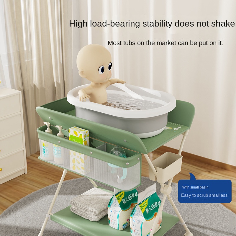 ポータブルベビーおむつ交換台（キャスター付き）、折りたたみ式 - Baby Nursery Furniture のレビューと価格