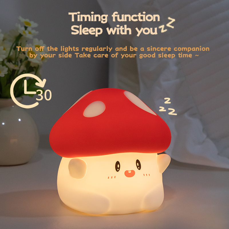 キノコナイトライト LED 充電式 USB テーブルランプデ - Baby Nursery Egg Light のレビューと価格