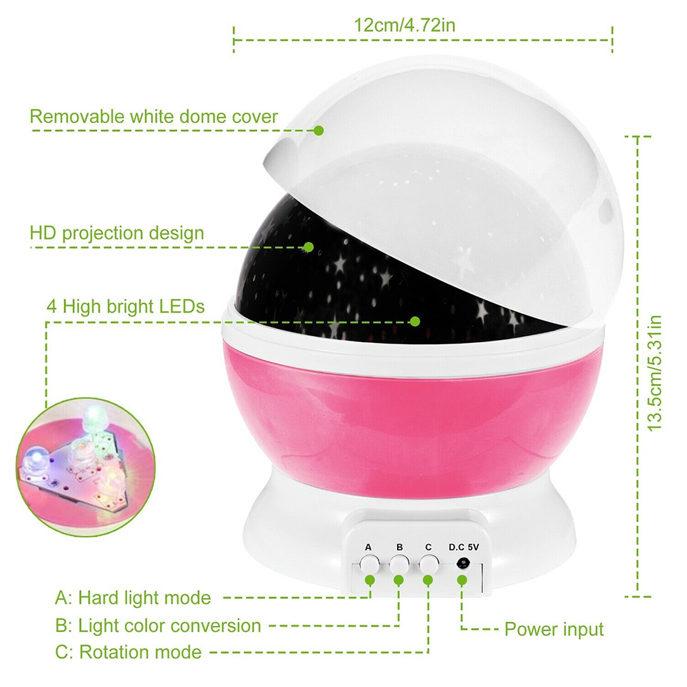 ナイトランププロジェクター星空ナイトライトプロジェクターベビ - Baby Nursery Equipment のレビューと価格