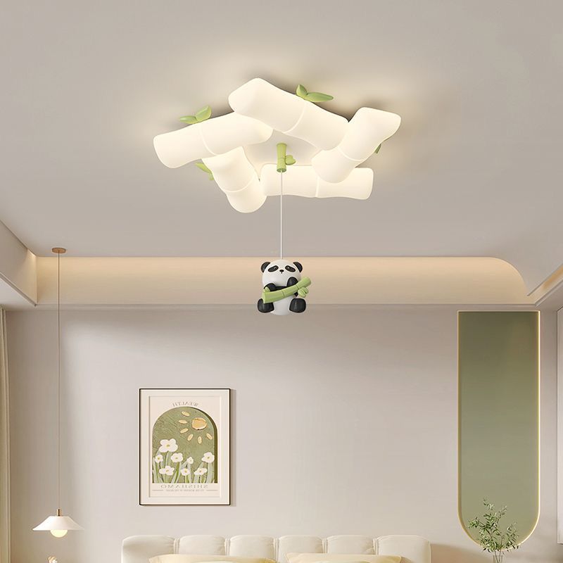 子供の寝室のための中国のパンダの天井ランプ,竹の壁の燭台,屋 - Baby Nursery Light Fixture のレビューと価格