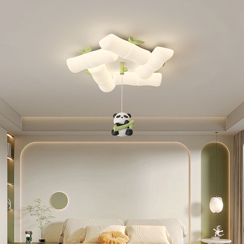 子供の寝室のための中国のパンダの天井ランプ,竹の壁の燭台,屋 - Baby Nursery Light Fixture のレビューと価格
