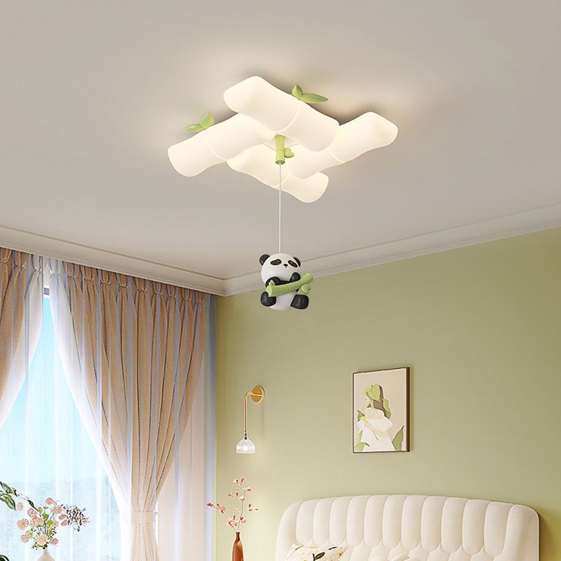 子供の寝室のための中国のパンダの天井ランプ,竹の壁の燭台,屋 - Baby Nursery Light Fixture のレビューと価格