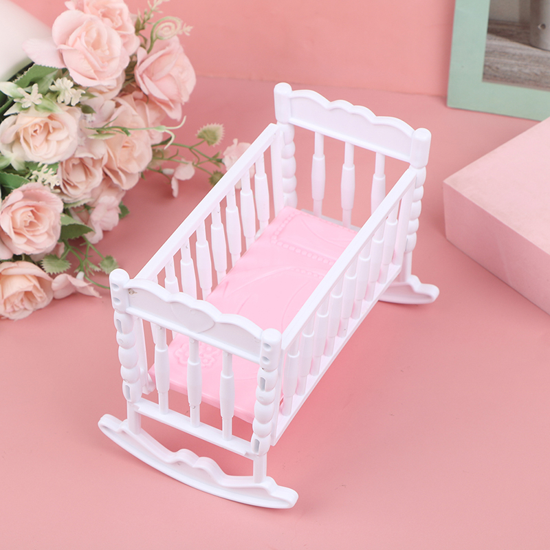 ミニベビーシェイカーガラガラおもちゃピンクホワイトドールハウ - Baby Nursery Crib のレビューと価格