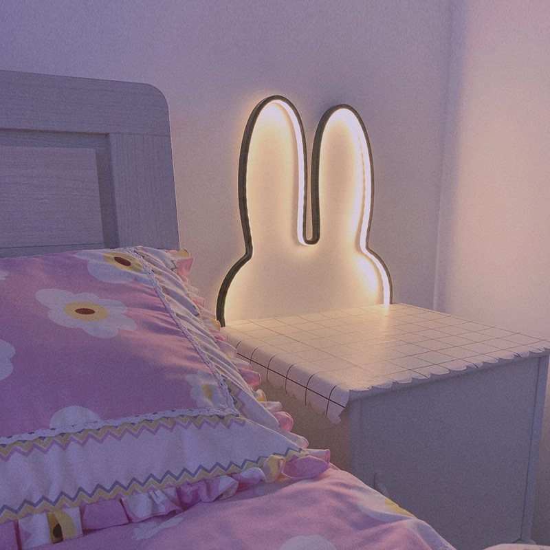 かわいいLEDウサギウォールライト、USB電源、ベビーデスク - Baby Nursery Egg Light のレビューと価格