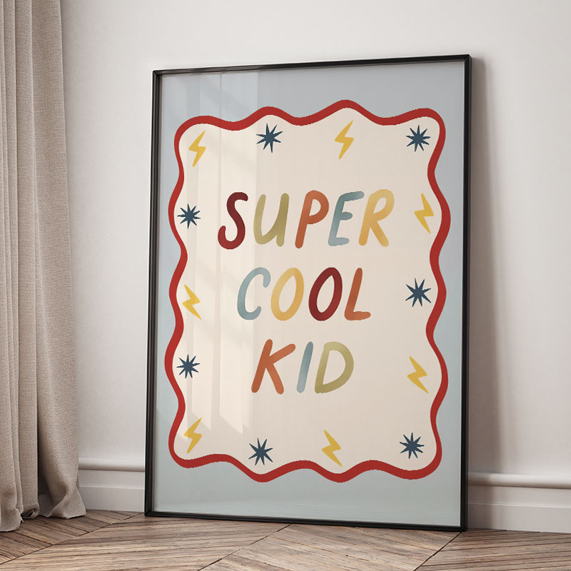 面白い漫画の超クールな子供部屋の壁飾りキャンバス絵画、クマ、 - Baby Nursery Wall Art のレビューと価格
